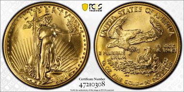 1986 $10 Gold Eagle MS69