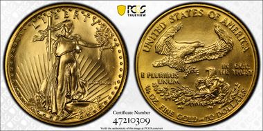 1986 $10 Gold Eagle MS69