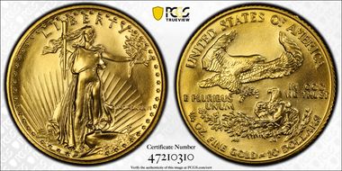 1986 $10 Gold Eagle MS69