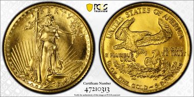 1986 $5 Gold Eagle MS69