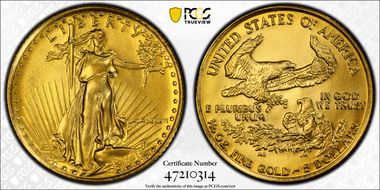 1986 $5 Gold Eagle MS69