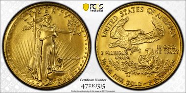 1986 $5 Gold Eagle MS69