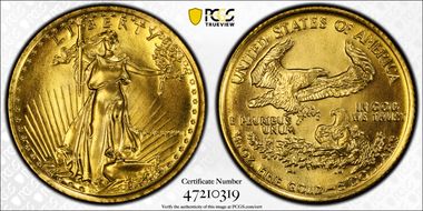 1986 $5 Gold Eagle MS69
