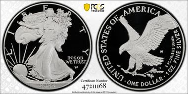 2023-W $1 Silver Eagle PR69DCAM