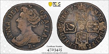 1708-E* Shil S-3609 2nd Bust VF30