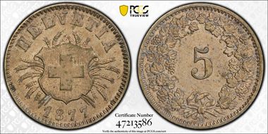 1877 B 5 Rap KM-5 AU58