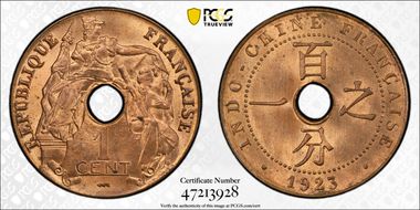 1923 1C Lec-92 Poissy MS65RD