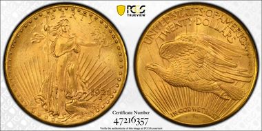 1925-D $20 MS64+