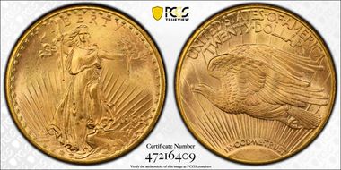 1909-S $20 MS66