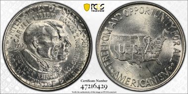 1952 50C Washington-Carver MS64