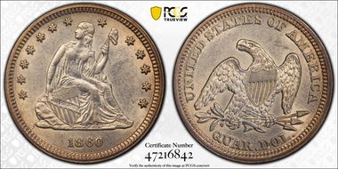 1860 25C AU58