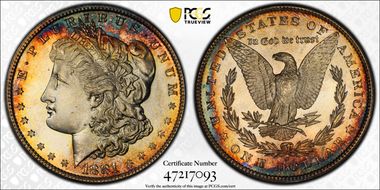 1881-S $1 MS67+ 