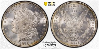 1878 8TF $1 MS62