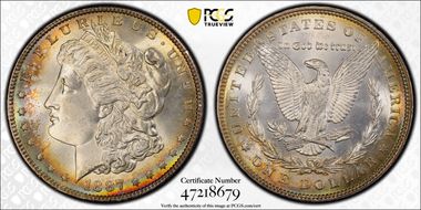 1887 $1 MS65