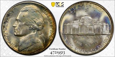 1942-S 5C MS67+ FS