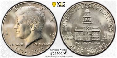 1976-D 50C Clad MS67