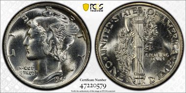 1941-S 10C Large S, FS-511 MS65FB