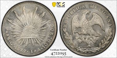 1877-Ga JA 8 R Ga59 MS63