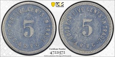 (1935-1936) 5C Alaska RRC Bingle MS61