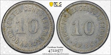 (1935-1936) 10C Alaska RRC Bingle AU58