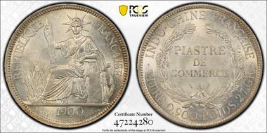 1900-A Piastre Lec-282 MS63