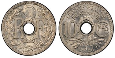 1934 10C Gad-286 F-138 MS66