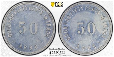 (1935-1936) 50C Alaska RRC Bingle MS62