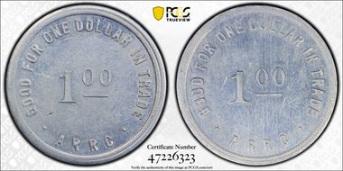 (1935-1936) $1 Alaska RRC Bingle MS62