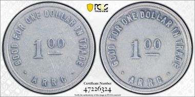 (1935-1936) $1 Alaska RRC Bingle AU55