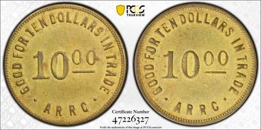 (1935-1936) $10 Alaska RRC Bingle AU58