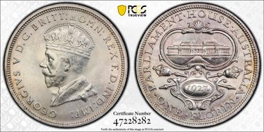 1927(m) Florin Canberra  KM-31 MS63