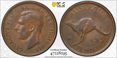 1952 A. (p) 1D London Reverse DDO XF45BN