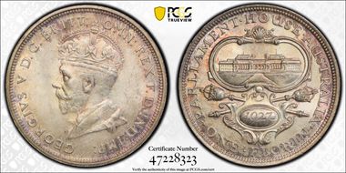 1927(m) Florin Canberra  KM-31 MS65