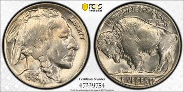 1930-S 5C MS64