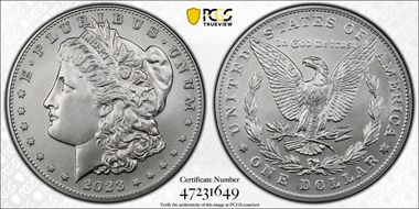 2023 $1 Morgan Dollar First Strike MS70