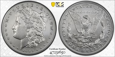 2023 $1 Morgan Dollar First Strike MS70