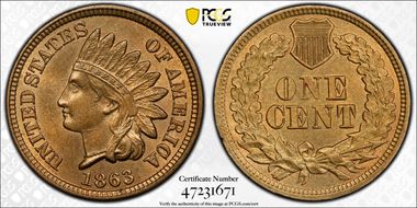 1863 1C MS64