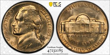 1954-S 5C DDR FS-801 MS65