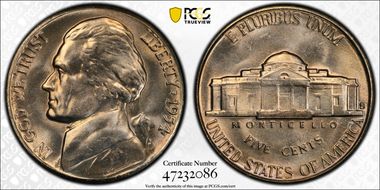 1954-S/S 5C RPM FS-502 MS65