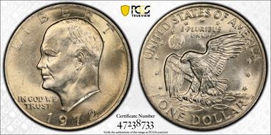 1972 $1 Type 2 MS64