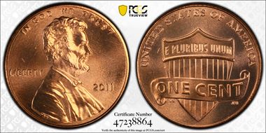 2011 1C Shield MS66RD