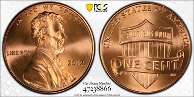 2012 1C Shield MS67RD