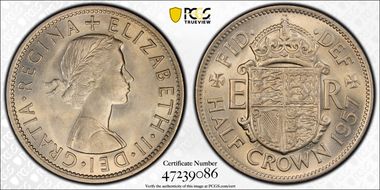 1957 1/2 Cr S-4145 MS64