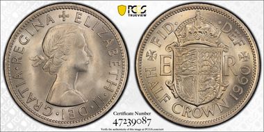 1960 1/2 Cr S-4145 MS66