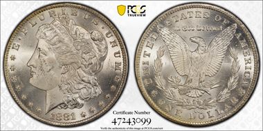 1881-CC $1 MS63
