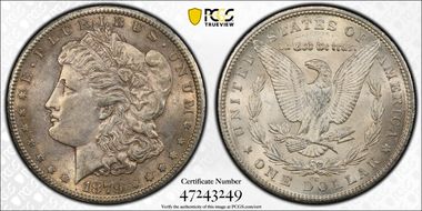 1879-CC $1 VAM 3, Capped Die MS61