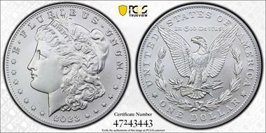 2023 $1 Morgan Dollar First Strike MS70