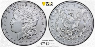 2023 $1 Morgan Dollar First Strike MS70