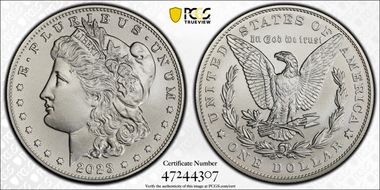 2023 $1 Morgan Dollar MS70