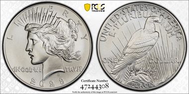 2023 $1 Peace Dollar MS70